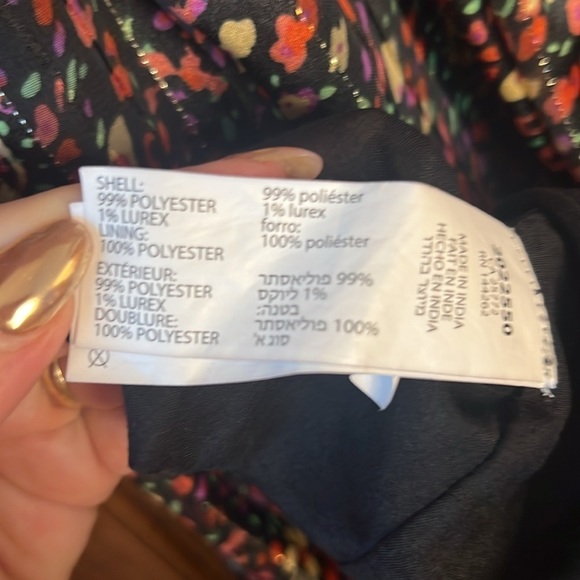 Babydoll Dress Puffed Sleeve Floral Multicolor | S - Picture 8 of 10